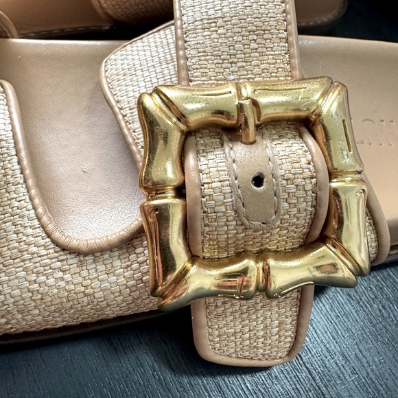 SCHUTZ Enola Natural Sporty Slide Sandals SZ 7 NEW WITHOUT TAGS - BLOOMINGDALES - Picture 4 of 8